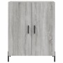 Aparador alto madera contrachapada gris sonoma 69,5x34x180 cm