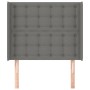 Kopfteil mit dunkelgrauen Stoffohren 93x16x118/128 cm von vidaXL, Kopf- und Fußteile - Ref: Foro24-3119997, Preis: 83,78 €, R...