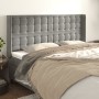 Kopfteil mit hellgrauen Samtohren 163x16x118/128 cm von vidaXL, Kopf- und Fußteile - Ref: Foro24-3120068, Preis: 138,96 €, Ra...