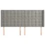 Headboard with light gray velvet ears 163x16x118/128 cm by vidaXL, Headboards and footboards - Ref: Foro24-3120068, Price: 13...