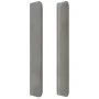 Headboard with light gray velvet ears 163x16x118/128 cm by vidaXL, Headboards and footboards - Ref: Foro24-3120068, Price: 13...