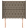 Kopfteil mit Ohren aus taupegrauem Stoff, 103 x 16 x 118/128 cm von vidaXL, Kopf- und Fußteile - Ref: Foro24-3119910, Preis: ...