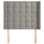 Headboard with light gray velvet ears 83x16x118/128 cm by vidaXL, Headboards and footboards - Ref: Foro24-3120044, Price: 80,...