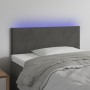 Dark gray velvet headboard with LED 90x5x78/88 cm by vidaXL, Headboards and footboards - Ref: Foro24-3121369, Price: 45,60 €,...