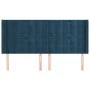 Headboard with dark blue velvet ears 183x16x118/128 cm by vidaXL, Headboards and footboards - Ref: Foro24-3120078, Price: 133...