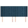 Kopfteil mit dunkelblauen Samtohren 183x16x118/128 cm von vidaXL, Kopf- und Fußteile - Ref: Foro24-3120078, Preis: 136,23 €, ...