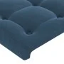 Headboard with dark blue velvet ears 183x16x118/128 cm by vidaXL, Headboards and footboards - Ref: Foro24-3120078, Price: 133...