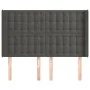 Headboard with dark gray velvet ears 147x16x118/128 cm by vidaXL, Headboards and footboards - Ref: Foro24-3120063, Price: 126...