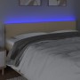 Kopfteil aus cremefarbenem Stoff mit LED 200x5x78/88 cm von vidaXL, Kopf- und Fußteile - Ref: Foro24-3121359, Preis: 80,79 €,...