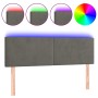 Dunkelgraues Samtkopfteil mit LED 144x5x78/88 cm von vidaXL, Kopf- und Fußteile - Ref: Foro24-3121381, Preis: 62,39 €, Rabatt: %