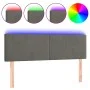 Dunkelgraues Samtkopfteil mit LED 144x5x78/88 cm von vidaXL, Kopf- und Fußteile - Ref: Foro24-3121381, Preis: 60,27 €, Rabatt: %