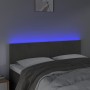 Dark gray velvet headboard with LED 144x5x78/88 cm by vidaXL, Headboards and footboards - Ref: Foro24-3121381, Price: 62,67 €...