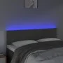 Dunkelgraues Samtkopfteil mit LED 144x5x78/88 cm von vidaXL, Kopf- und Fußteile - Ref: Foro24-3121381, Preis: 60,27 €, Rabatt: %
