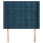 Kopfteil mit dunkelblauen Samtohren 83x16x118/128 cm von vidaXL, Kopf- und Fußteile - Ref: Foro24-3120048, Preis: 84,55 €, Ra...