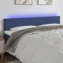 Blue fabric headboard with LED 160x5x78/88 cm by vidaXL, Headboards and footboards - Ref: Foro24-3121344, Price: 69,82 €, Dis...