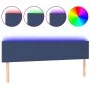 Blue fabric headboard with LED 160x5x78/88 cm by vidaXL, Headboards and footboards - Ref: Foro24-3121344, Price: 69,82 €, Dis...