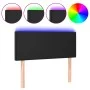 Headboard with LED lights black synthetic leather 80x5x78/88 cm by vidaXL, Headboards and footboards - Ref: Foro24-3121404, P...