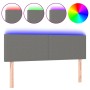 Dark gray fabric headboard with LED 144x5x78/88 cm by vidaXL, Headboards and footboards - Ref: Foro24-3121331, Price: 65,82 €...