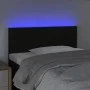 Kopfteil aus schwarzem Stoff mit LED 100x5x78/88 cm von vidaXL, Kopf- und Fußteile - Ref: Foro24-3121324, Preis: 44,26 €, Rab...