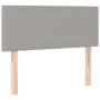 Headboard with LED lights in light gray fabric 80x5x78/88 cm by vidaXL, Headboards and footboards - Ref: Foro24-3121306, Pric...
