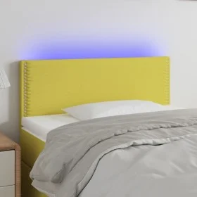 Green fabric headboard with LED 100x5x78/88 cm by vidaXL, Headboards and footboards - Ref: Foro24-3121469, Price: 39,75 €, Di...