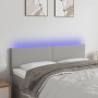 Hellgraues Stoffkopfteil mit LED 144x5x78/88 cm von vidaXL, Kopf- und Fußteile - Ref: Foro24-3121330, Preis: 61,56 €, Rabatt: %