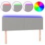 Hellgraues Stoffkopfteil mit LED 144x5x78/88 cm von vidaXL, Kopf- und Fußteile - Ref: Foro24-3121330, Preis: 61,56 €, Rabatt: %