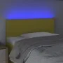 Green fabric headboard with LED 100x5x78/88 cm by vidaXL, Headboards and footboards - Ref: Foro24-3121469, Price: 39,75 €, Di...