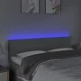 Light gray fabric headboard with LED 144x5x78/88 cm by vidaXL, Headboards and footboards - Ref: Foro24-3121330, Price: 64,82 ...