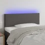 Cabecero con LED cuero sintético gris 80x5x78/88 cm de vidaXL, Cabeceros y pies de cama - Ref: Foro24-3121408, Precio: 51,92 ...