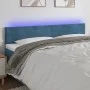 LED-Kopfteil aus dunkelbraunem Samt, 160 x 5 x 78/88 cm von vidaXL, Kopf- und Fußteile - Ref: Foro24-3121390, Preis: 62,44 €,...