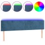 Dark brown velvet LED headboard 160x5x78/88 cm by vidaXL, Headboards and footboards - Ref: Foro24-3121390, Price: 64,07 €, Di...