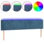 LED-Kopfteil aus dunkelblauem Samt, 180 x 5 x 78/88 cm von vidaXL, Kopf- und Fußteile - Ref: Foro24-3121396, Preis: 61,61 €, ...