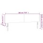 LED-Kopfteil aus dunkelblauem Samt, 180 x 5 x 78/88 cm von vidaXL, Kopf- und Fußteile - Ref: Foro24-3121396, Preis: 63,07 €, ...