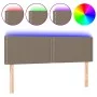 Cabecero con LED de tela gris taupe 144x5x78/88 cm de vidaXL, Cabeceros y pies de cama - Ref: Foro24-3121474, Precio: 50,25 €...