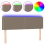 Kopfteil mit LED aus taupegrauem Stoff 144x5x78/88 cm von vidaXL, Kopf- und Fußteile - Ref: Foro24-3121474, Preis: 50,88 €, R...