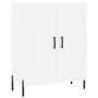 Aparador alto madera contrachapada blanco 69,5x34x180 cm