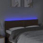 Kopfteil mit LED aus dunkelbraunem Stoff 144x5x78/88 cm von vidaXL, Kopf- und Fußteile - Ref: Foro24-3121473, Preis: 51,56 €,...