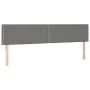 Dark gray fabric headboard with LED 160x5x78/88 cm by vidaXL, Headboards and footboards - Ref: Foro24-3121479, Price: 56,72 €...