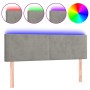 Light gray velvet headboard with LED 144x5x78/88 cm by vidaXL, Headboards and footboards - Ref: Foro24-3121380, Price: 62,12 ...
