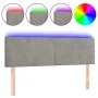 Light gray velvet headboard with LED 144x5x78/88 cm by vidaXL, Headboards and footboards - Ref: Foro24-3121380, Price: 60,94 ...