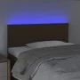 Headboard with LED in dark brown fabric 100x5x78/88 cm by vidaXL, Headboards and footboards - Ref: Foro24-3121325, Price: 47,...