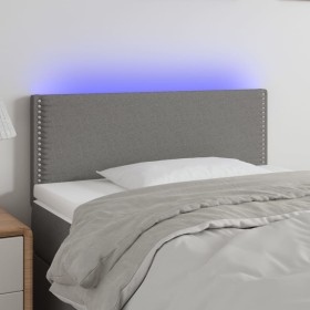 Dark gray fabric headboard with LED 100x5x78/88 cm by vidaXL, Headboards and footboards - Ref: Foro24-3121463, Price: 38,68 €...