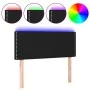 Cabecero con LED de tela negro 80x5x78/88 cm de vidaXL, Cabeceros y pies de cama - Ref: Foro24-3121448, Precio: 37,79 €, Desc...