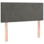Dunkelgraues Samtkopfteil mit LED 80x5x78/88 cm von vidaXL, Kopf- und Fußteile - Ref: Foro24-3121363, Preis: 37,21 €, Rabatt: %