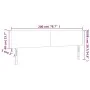 Light gray velvet headboard with LED 200x5x78/88 cm by vidaXL, Headboards and footboards - Ref: Foro24-3121398, Price: 57,02 ...