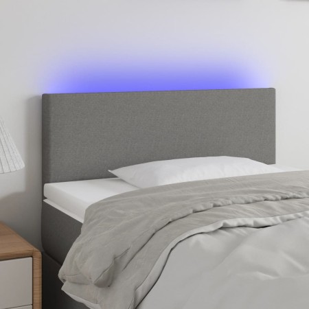 Kopfteil mit LED aus dunkelgrauem Stoff 80x5x78/88 cm von vidaXL, Kopf- und Fußteile - Ref: Foro24-3121307, Preis: 35,15 €, R...