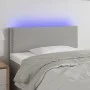 Headboard with LED lights in light gray fabric 80x5x78/88 cm by vidaXL, Headboards and footboards - Ref: Foro24-3121446, Pric...