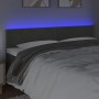 Dunkelgraues Samtkopfteil mit LED 180x5x78/88 cm von vidaXL, Kopf- und Fußteile - Ref: Foro24-3121393, Preis: 62,87 €, Rabatt: %