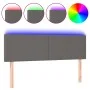 Headboard with LED black synthetic leather 144x5x78/88 cm by vidaXL, Headboards and footboards - Ref: Foro24-3121426, Price: ...